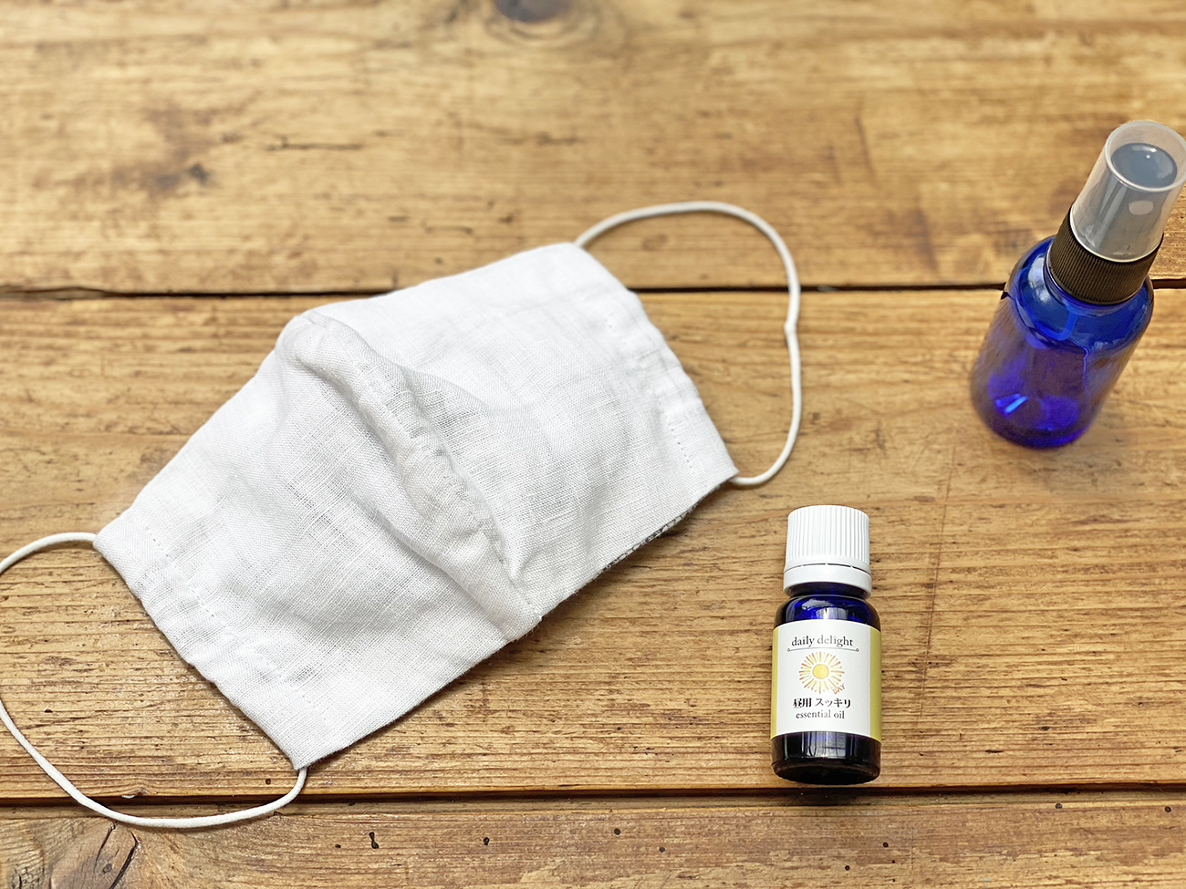 アロマランプディフューザー 昼用スッキリオイル付き ナチュラルブラウン