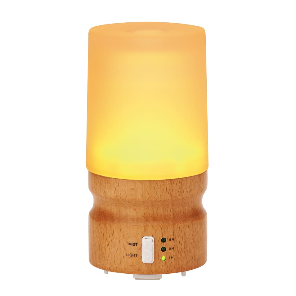 アロマランプディフューザー 昼用スッキリオイル付き ナチュラルブラウン