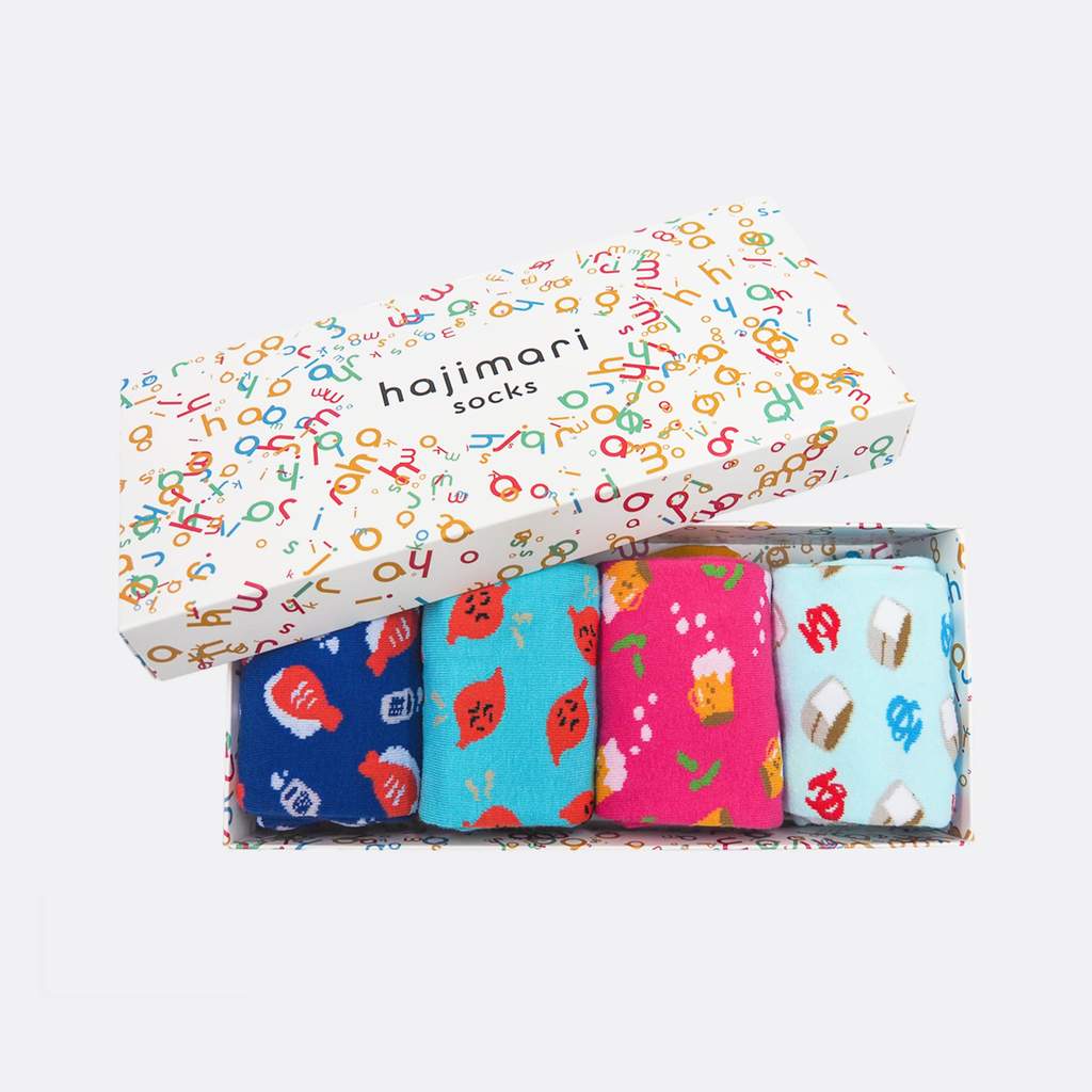 ご機嫌な靴下ギフトセット（4足）ユニセックス