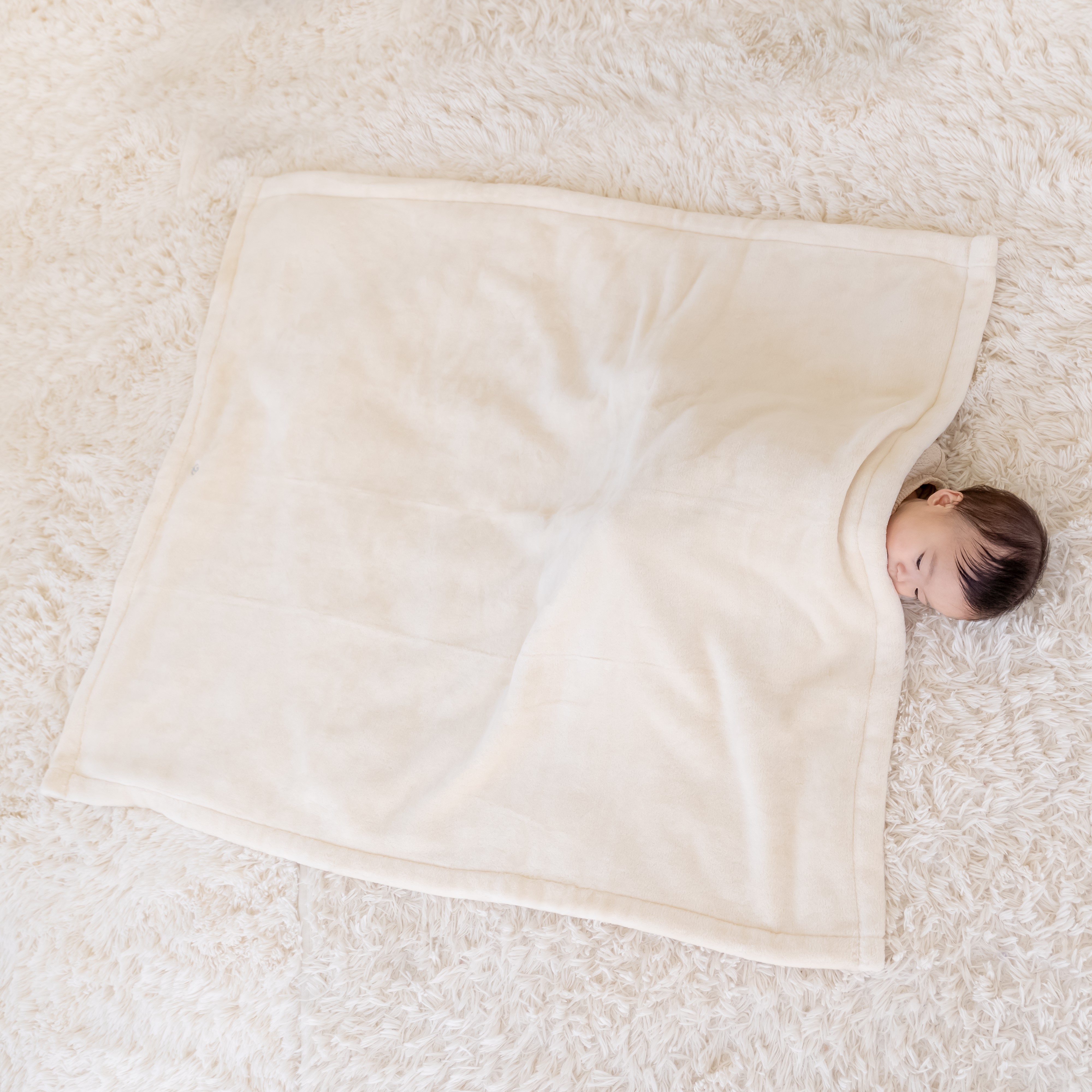 【名入れ刺繍ギフト】オーガニックコットン 綿毛布 ハーフサイズ