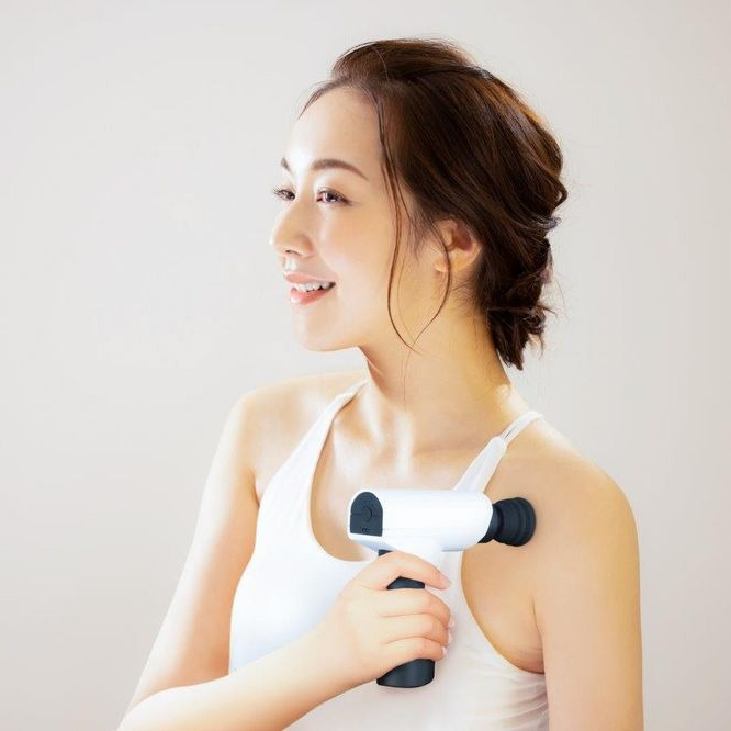 【軽量&お顔にも使える】筋膜リリースガン＜FASCIALAX MINI 2S＞