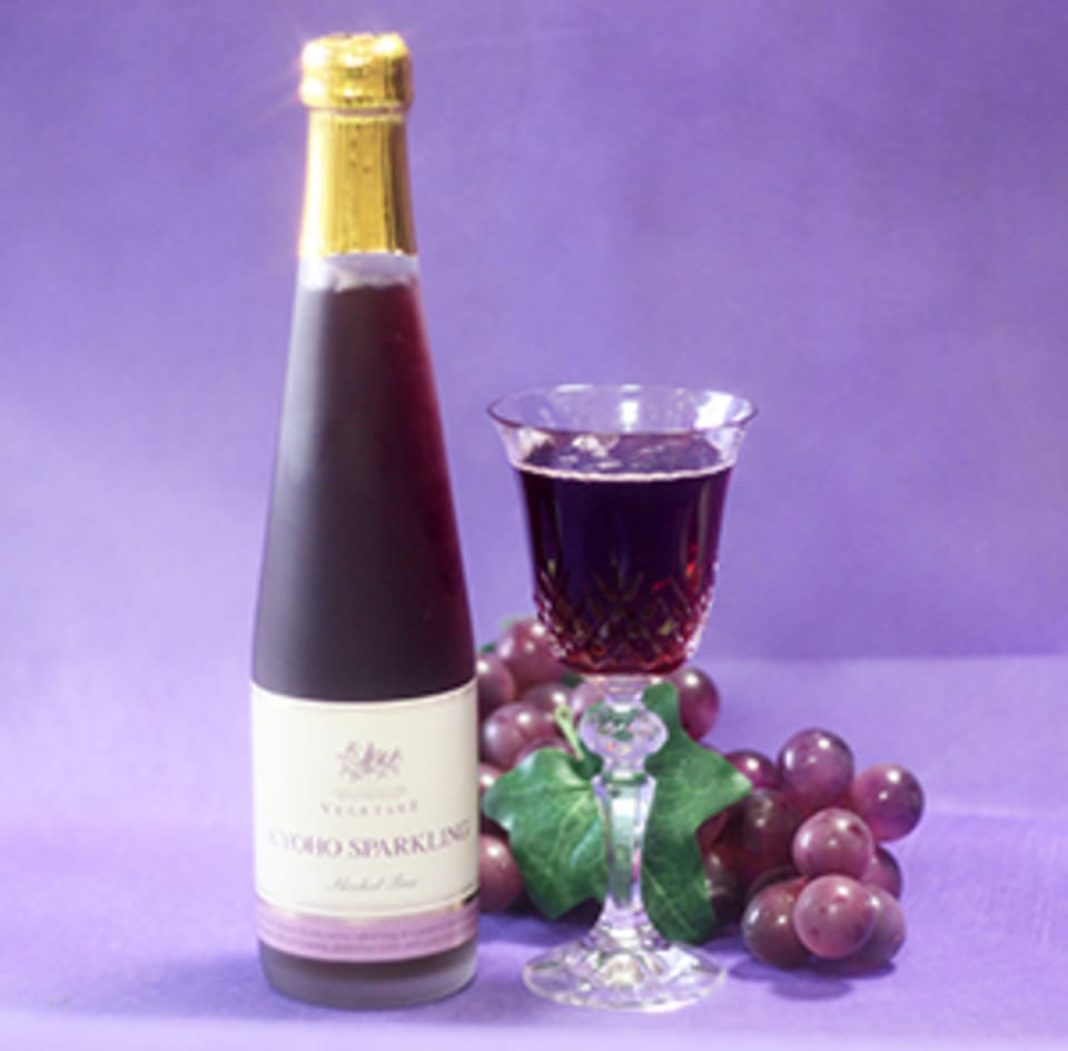 ノンアルコール巨峰＆りんごスパークリング（ハーフボトル）2本セット 【化粧箱入り】