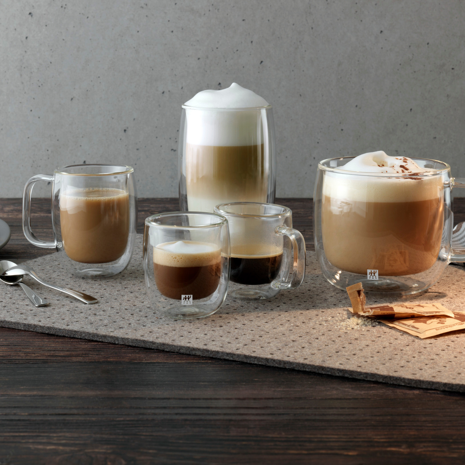 【ペア】ソレント ダブルウォール グラス エスプレッソセット