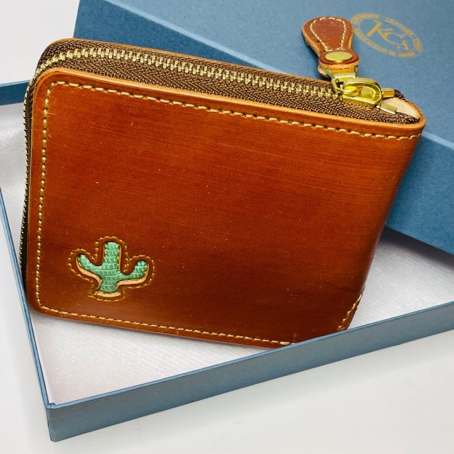 ビルフォールド　ラウンドジップ　カクタス