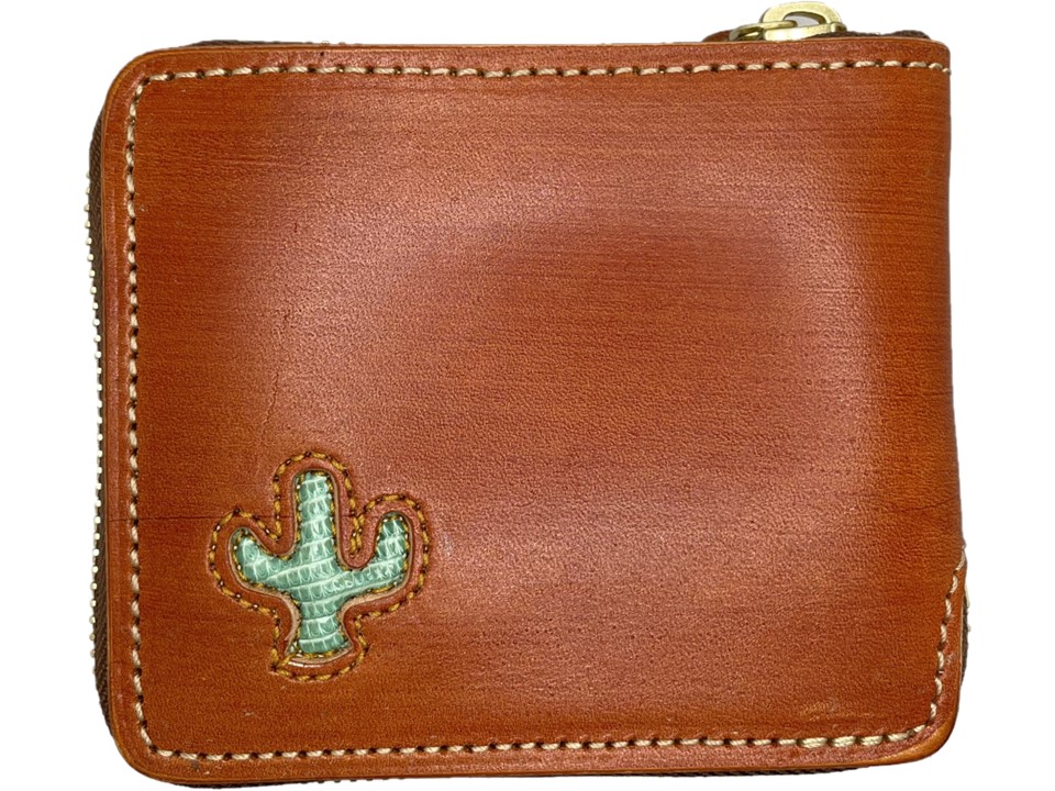 ビルフォールド　ラウンドジップ　カクタス