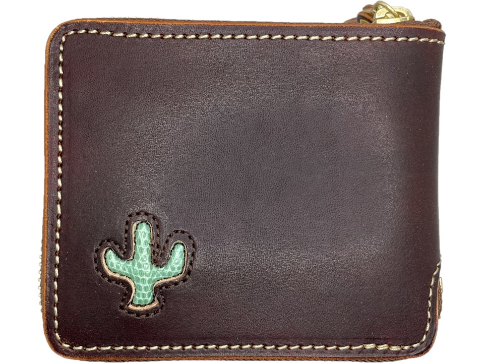 ビルフォールド　ラウンドジップ　カクタス