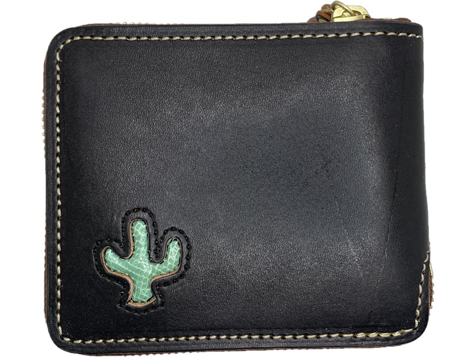 ビルフォールド　ラウンドジップ　カクタス