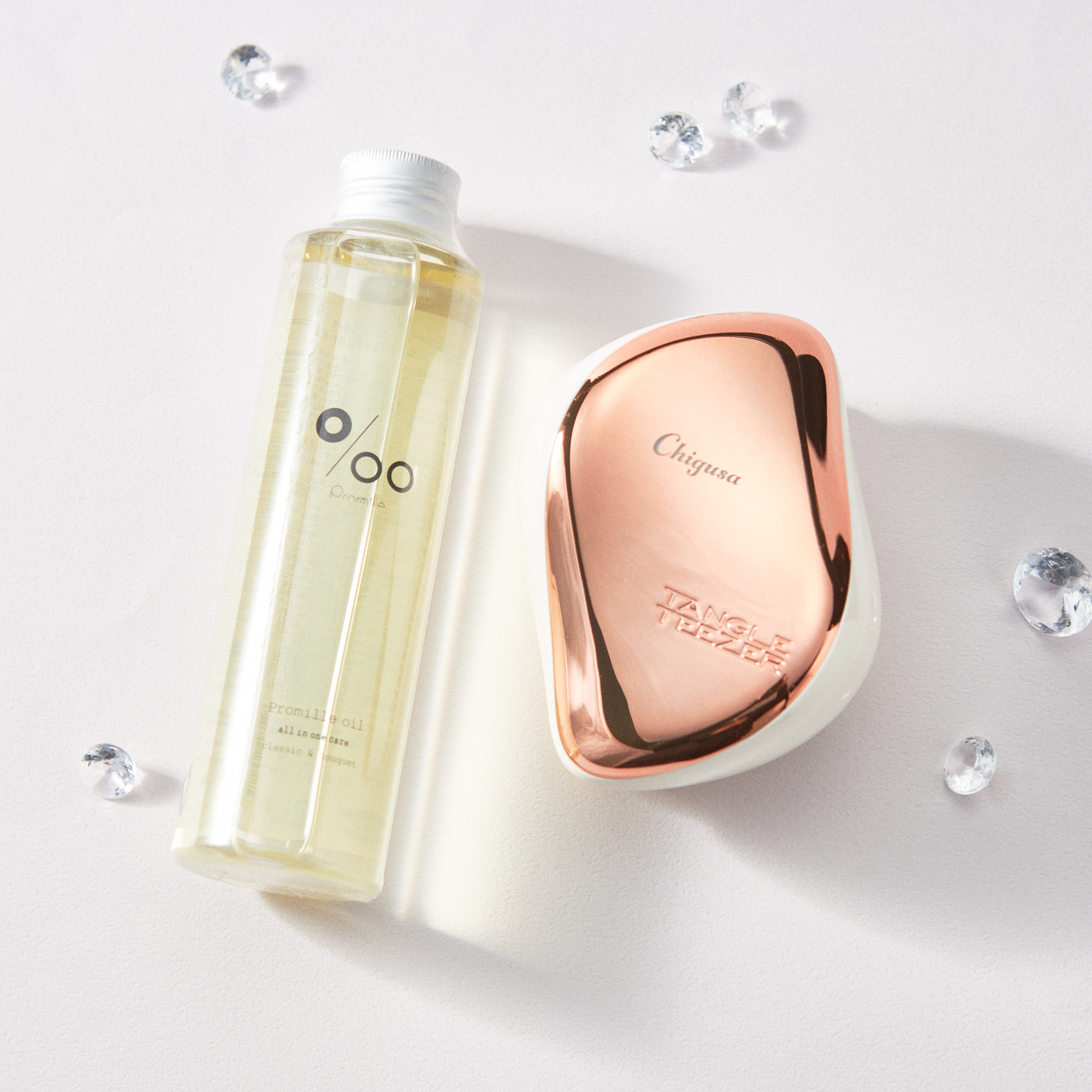 【タンプ限定/名入れ】ブラシ&ヘアオイル ヘアケア2点セット