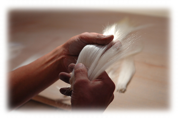 熊野筆チークブラシ ORANGE×HARDMAPLE(オレンジ×ハードメープル)