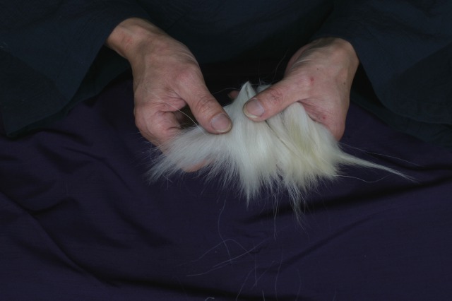 熊野筆チークブラシ ORANGE×HARDMAPLE(オレンジ×ハードメープル)