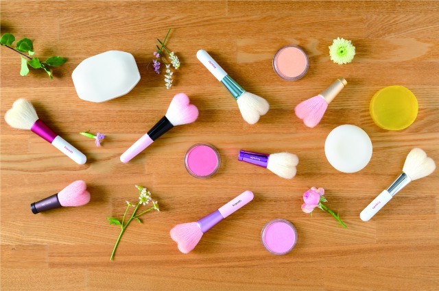 熊野筆ハート型チークブラシ