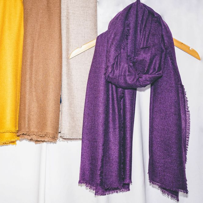 ふわとろ カシミヤ 100％ 大判 ストール