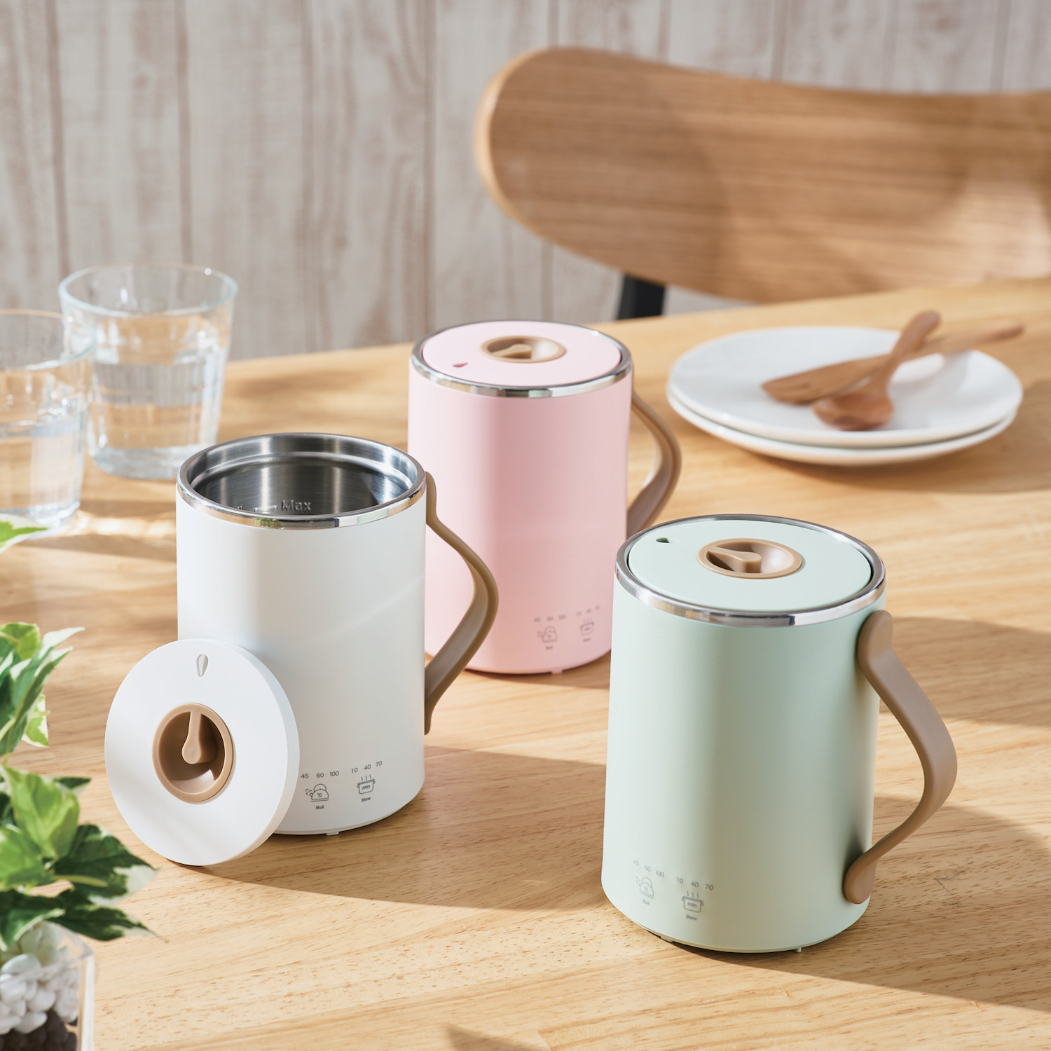 マグカップ型電気なべ　COOKMUG