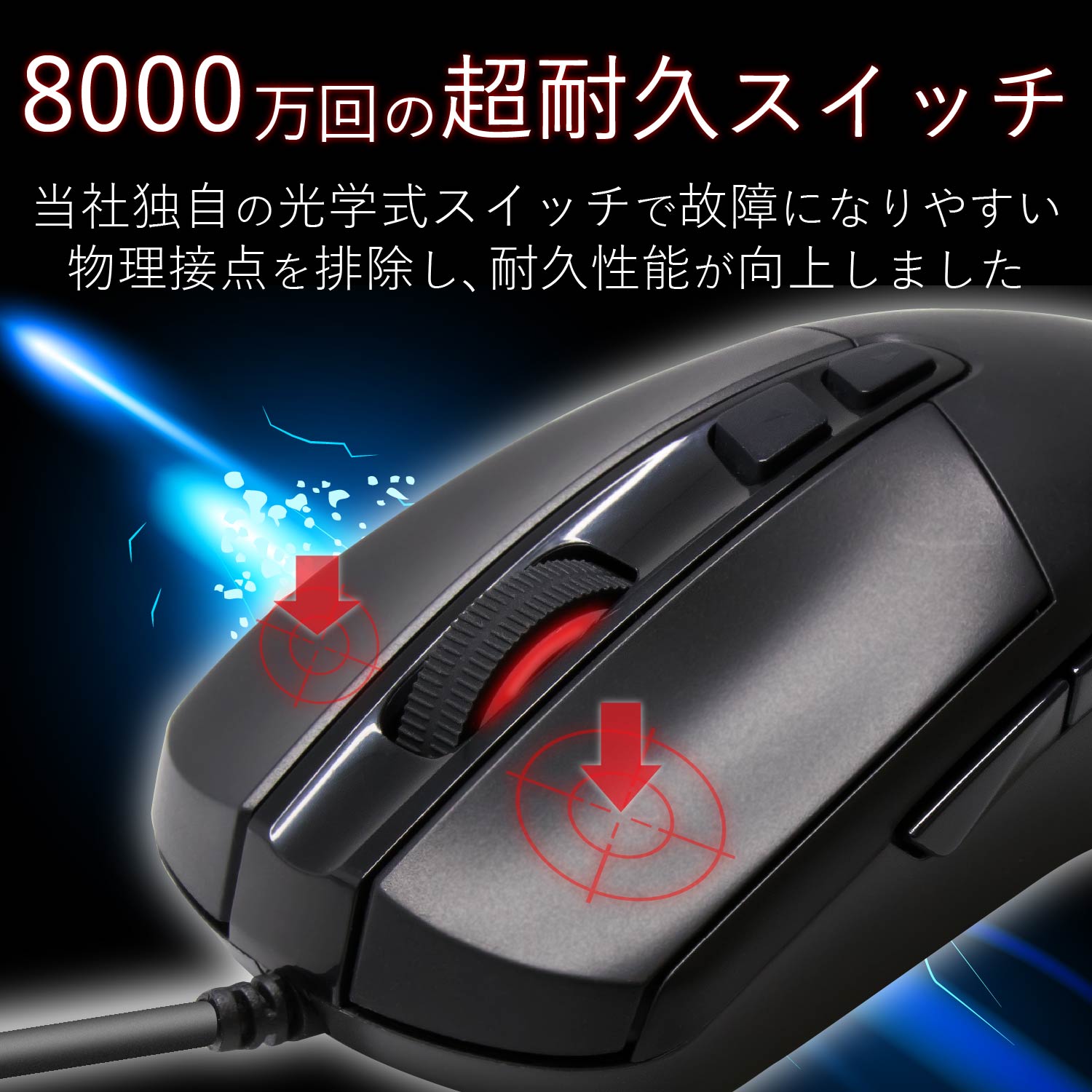 5ボタン搭載ゲーミングマウス