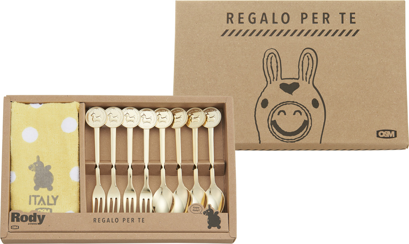 スプーンフォーク8本&タオルハンカチセット