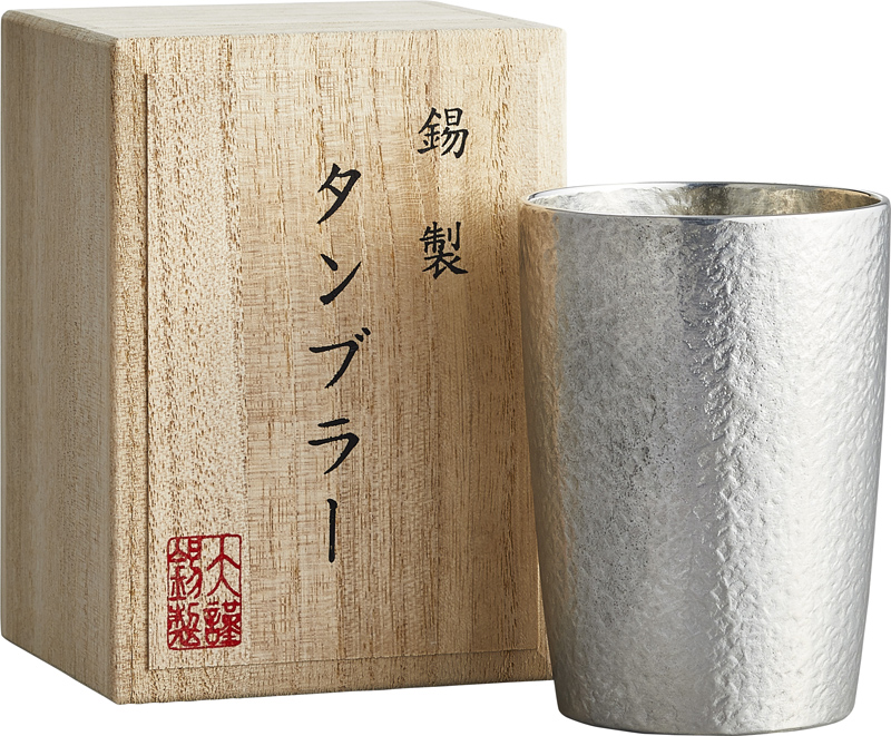 本錫タンブラー180ml ベルク小シングル（桐箱入）