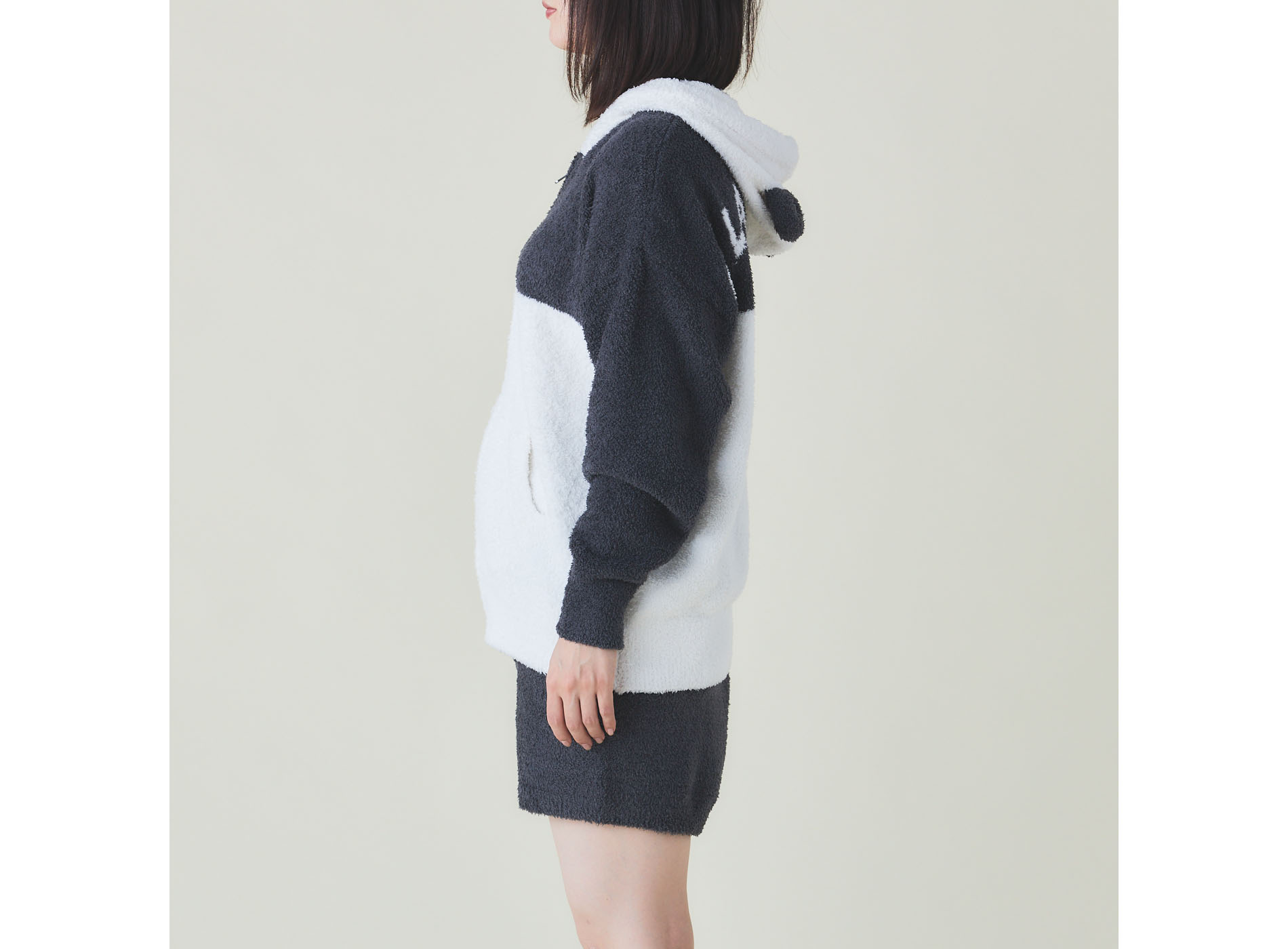 【WOMEN】パンダパーカ＋ショートパンツSET