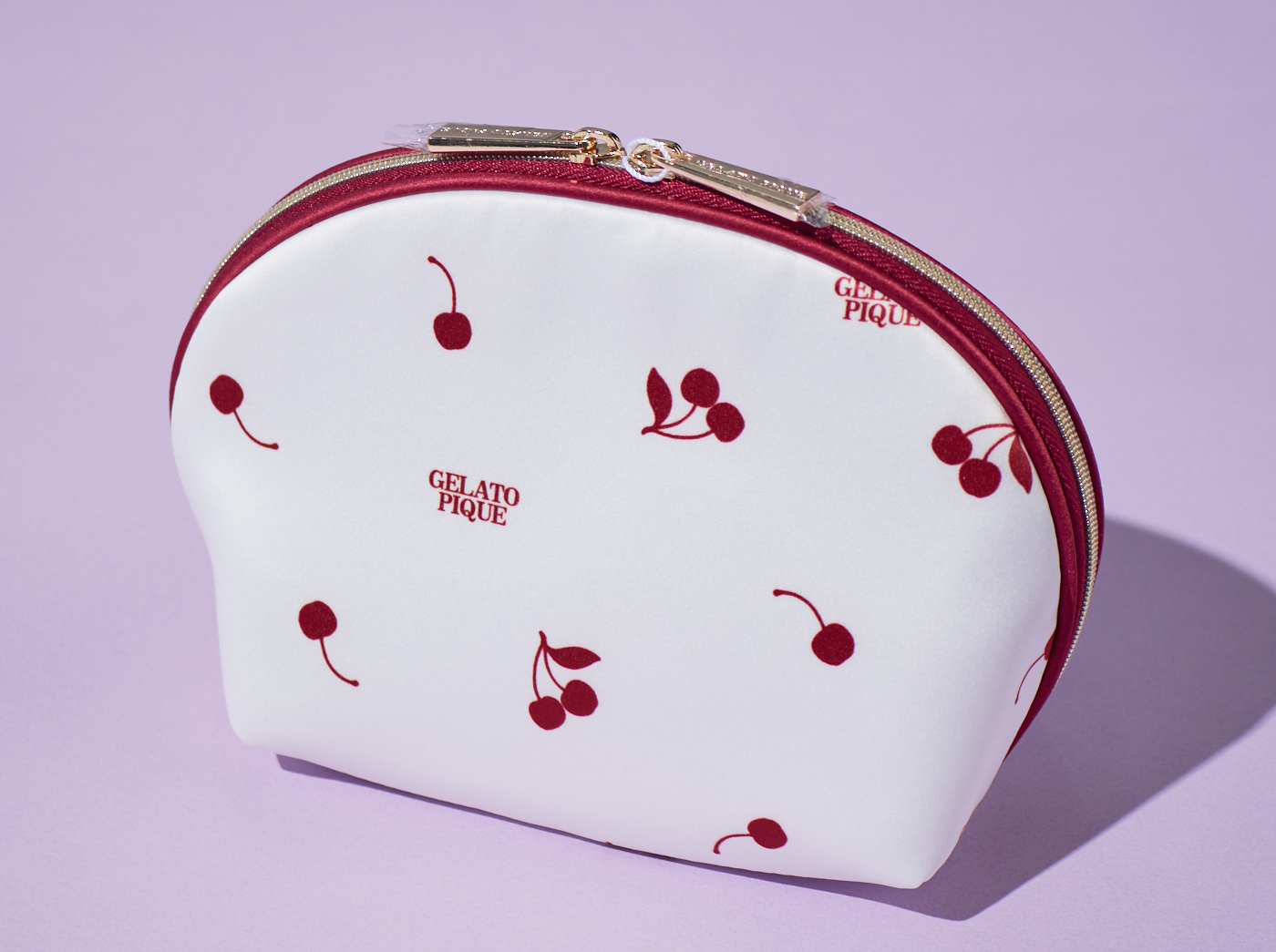 【WOMEN】アメリカンチェリー柄　ポーチ＆グラスセット