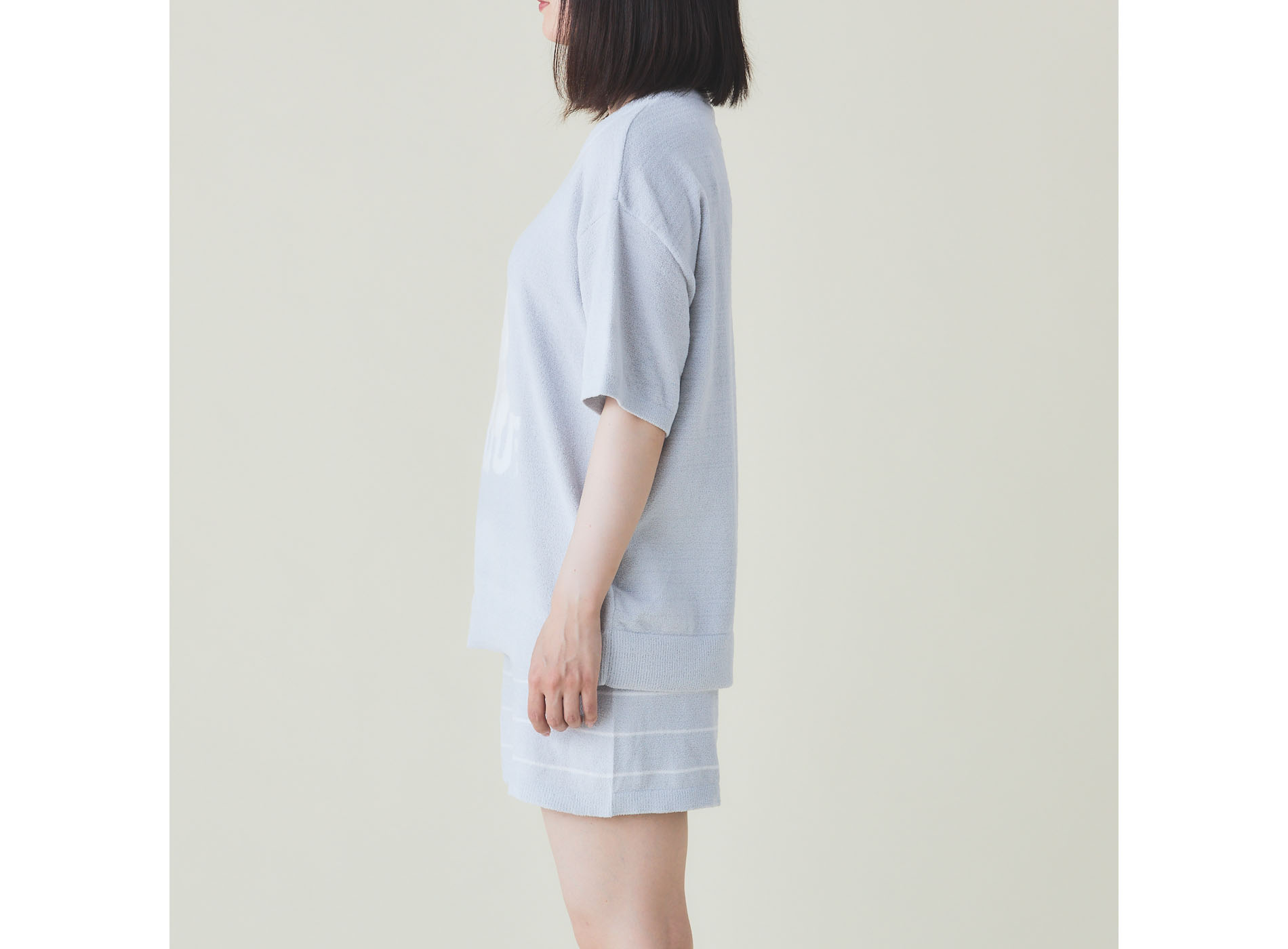 【WOMEN】モチーフ柄JQD　プルオーバー＆ショートパンツセット