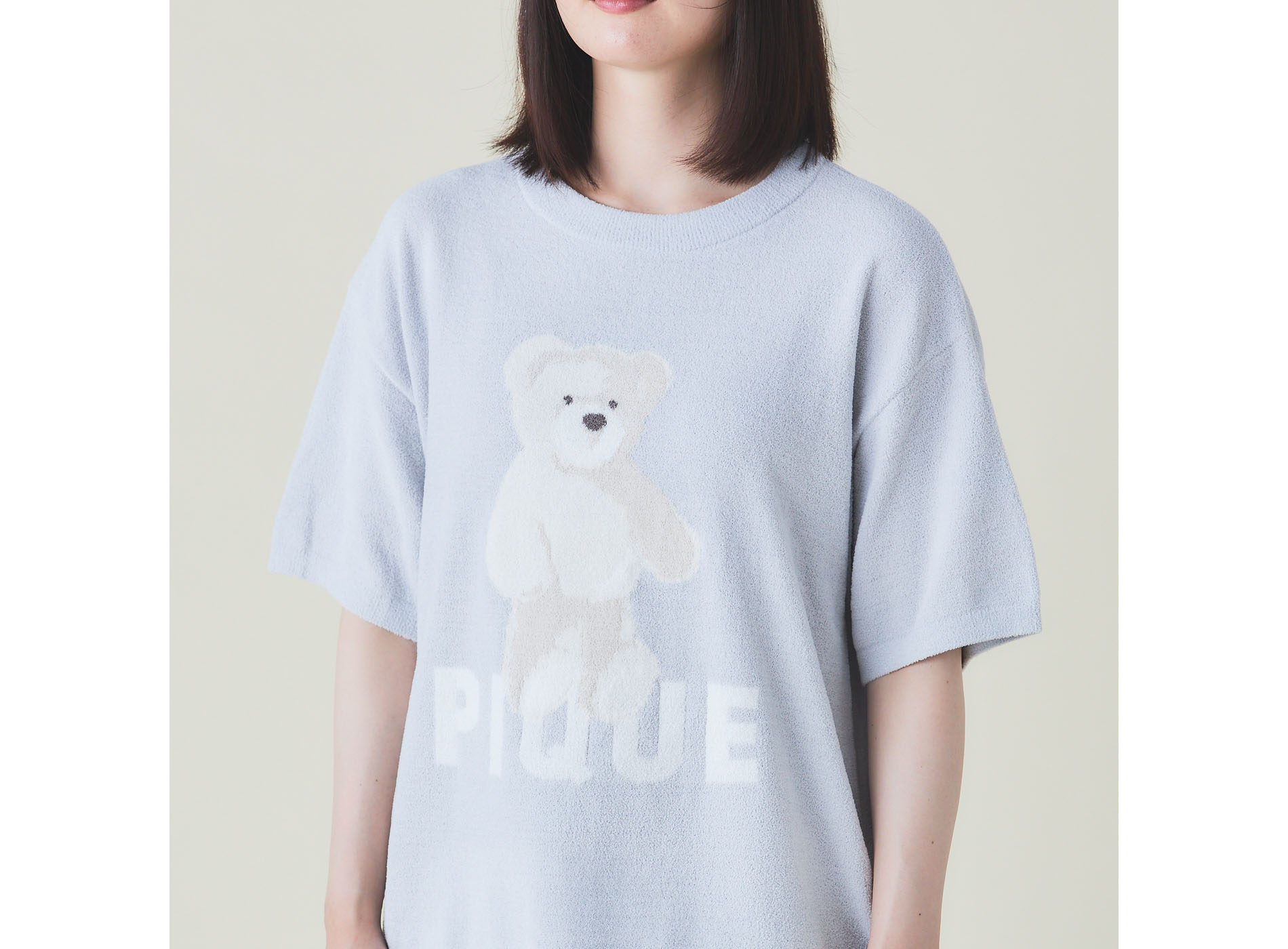 【WOMEN】モチーフ柄JQD　プルオーバー＆ショートパンツセット