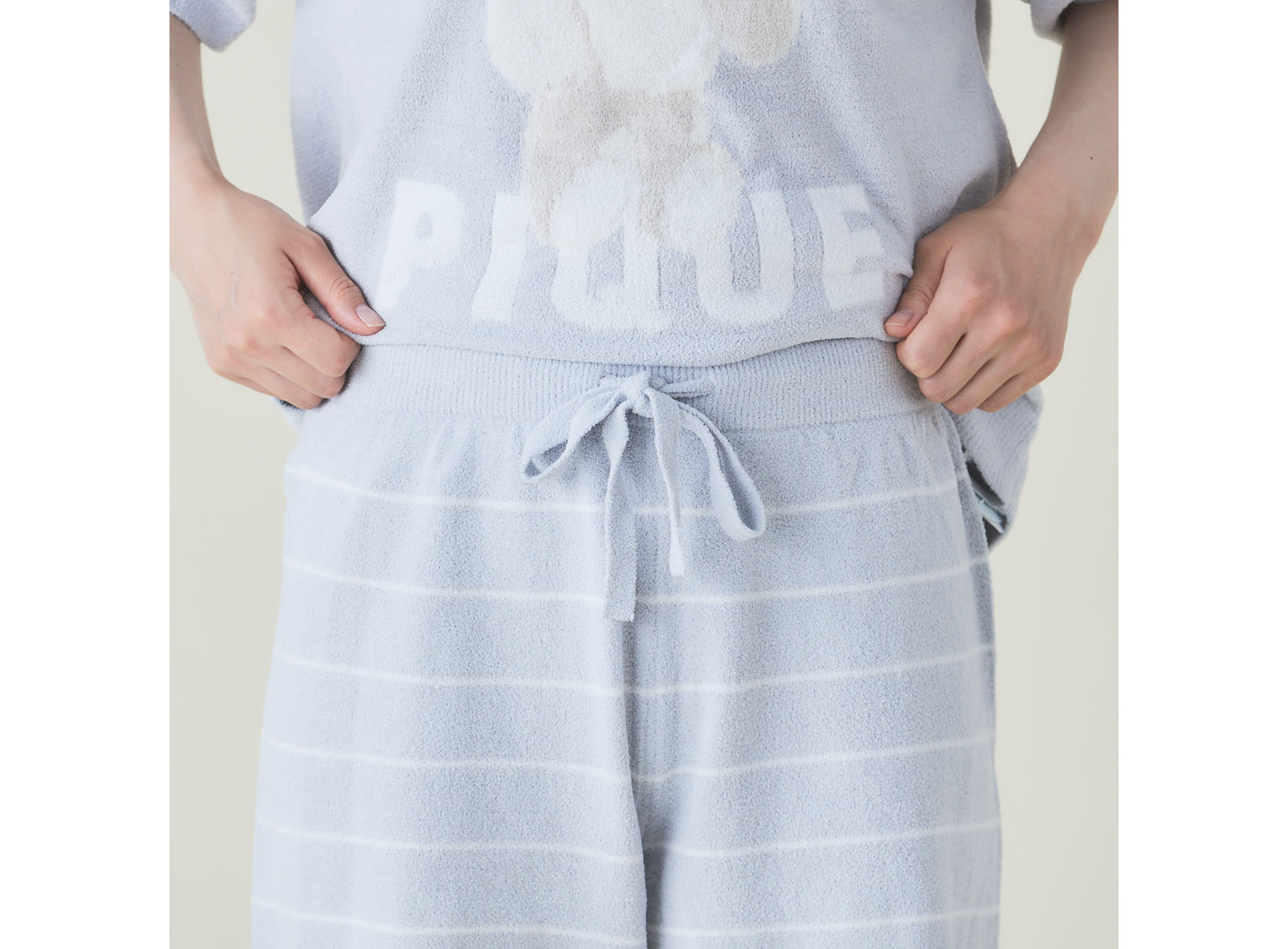 【WOMEN】モチーフ柄JQD　プルオーバー＆ショートパンツセット