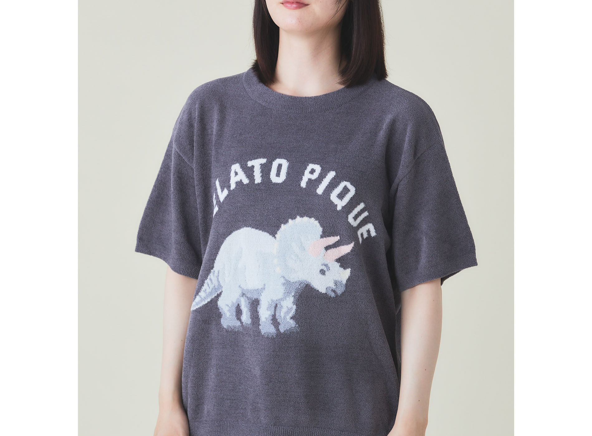 【WOMEN】モチーフ柄JQD　プルオーバー＆ショートパンツセット