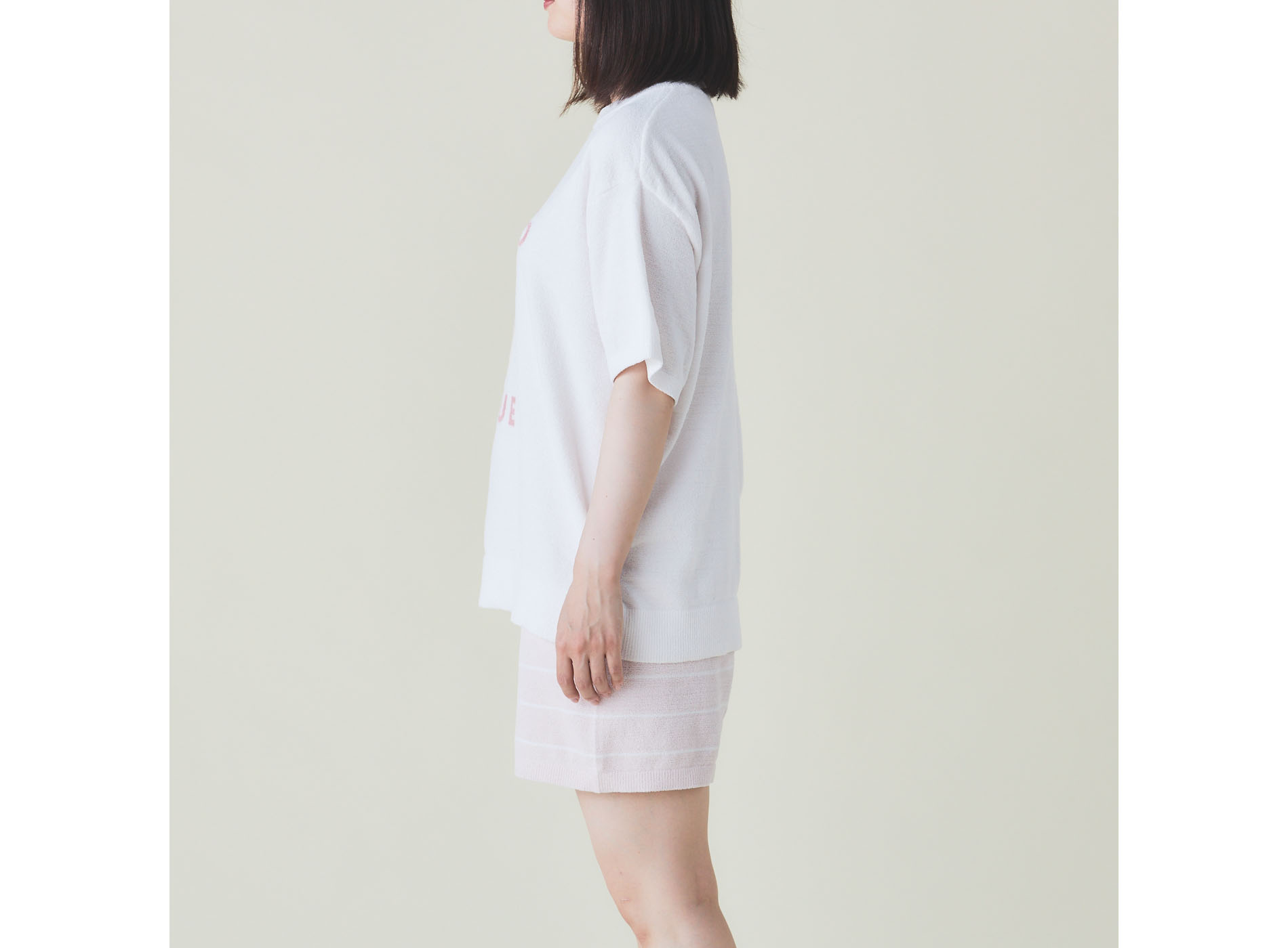 【WOMEN】モチーフ柄JQD　プルオーバー＆ショートパンツセット