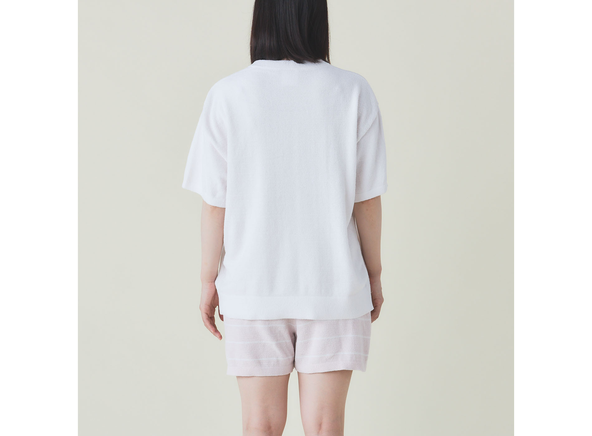 【WOMEN】モチーフ柄JQD　プルオーバー＆ショートパンツセット