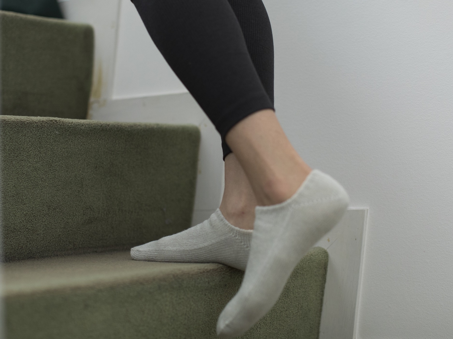 オーガニックコットンニットスリッパ