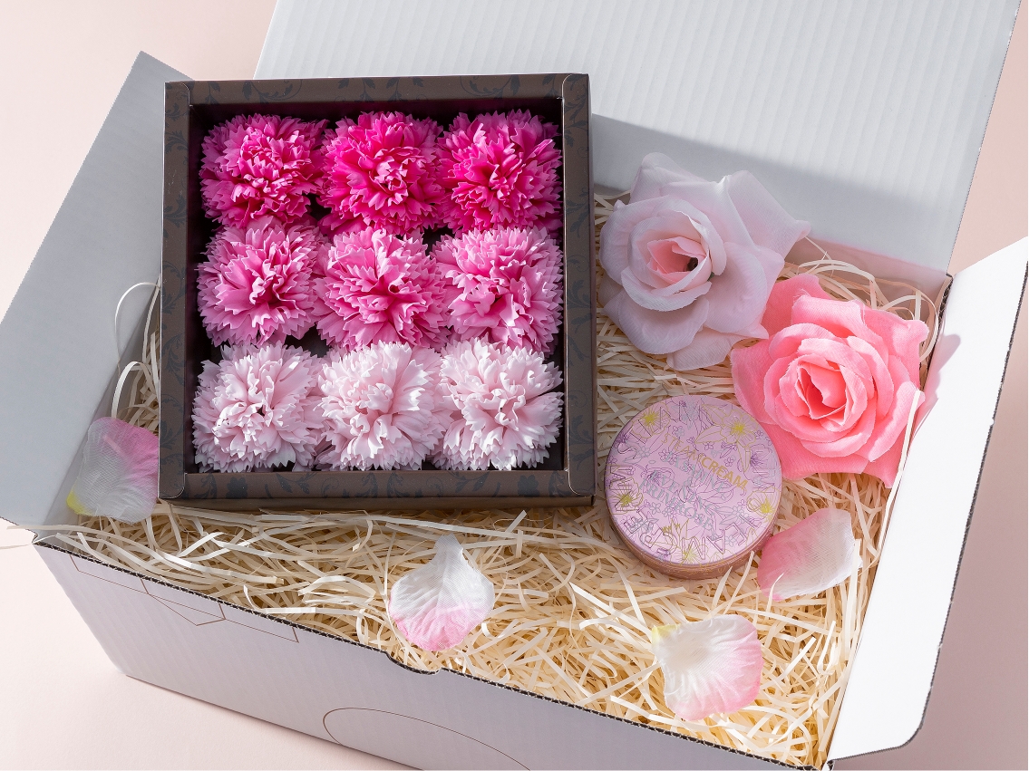 【タンプ限定】カーネーション入浴剤&スチームクリームセット