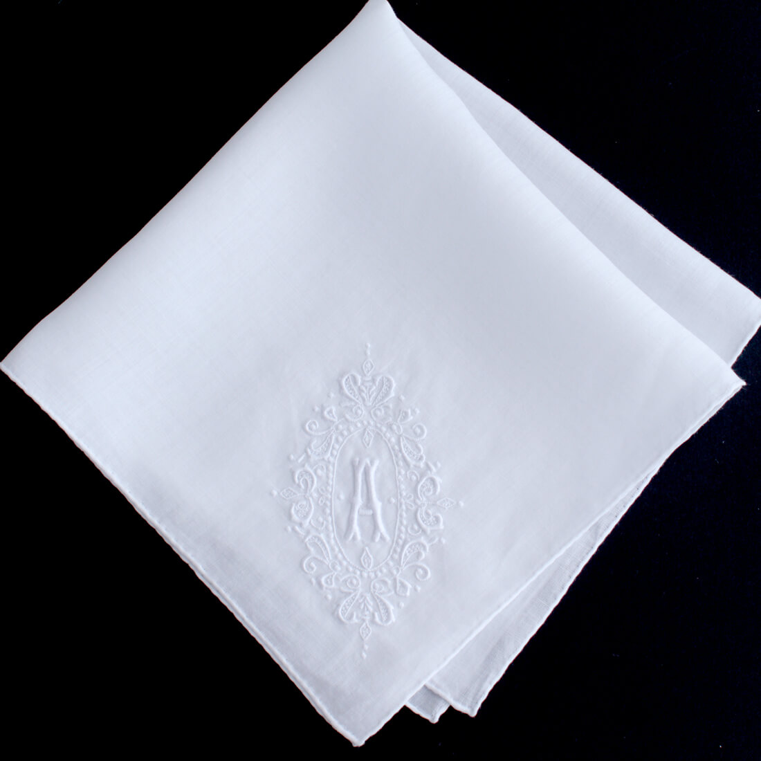 未使用品 刺繍SWATOW スワトウ ハンカチ 白 スワトウ ハンカチ | 白 手刺繍 スワトウ刺繍（カラーホワイト）の通販