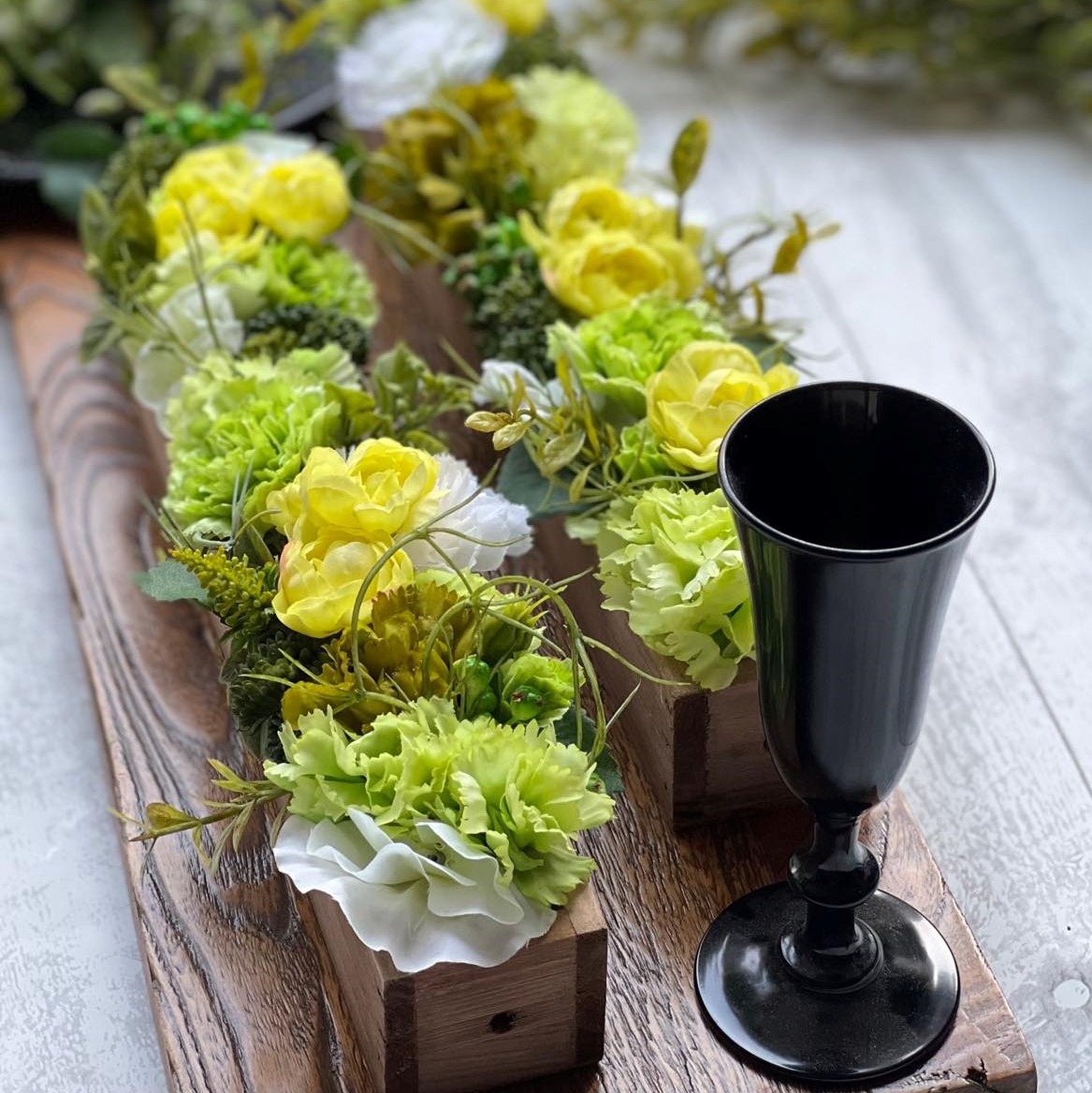 ノンアルコールドリンク＆アーティフィシャルフラワーボックス