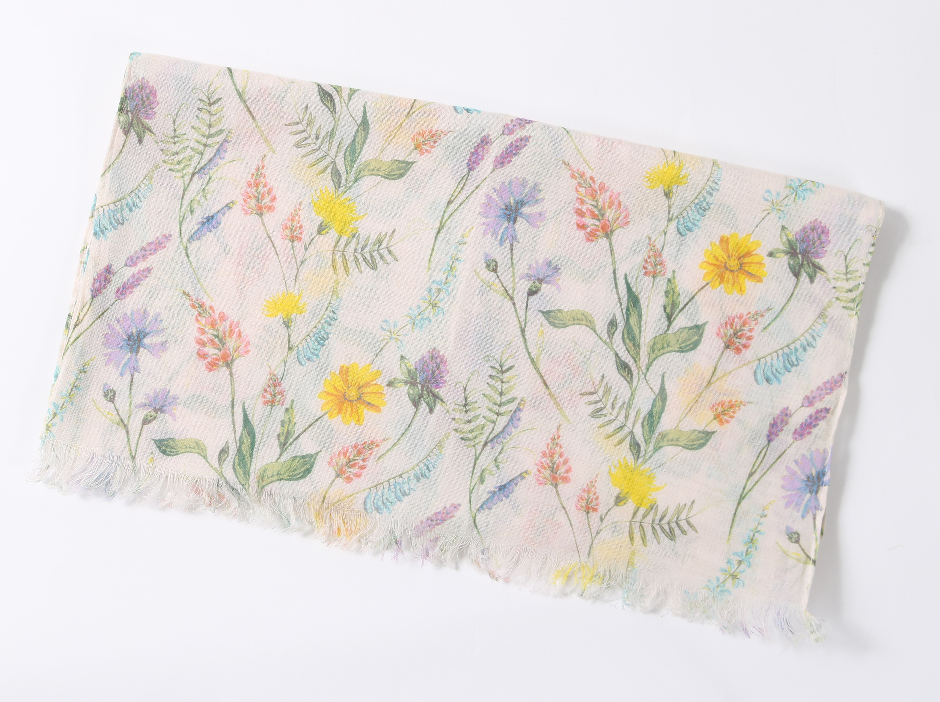 オーガニックコットンUVカットストール　ボタニカル　