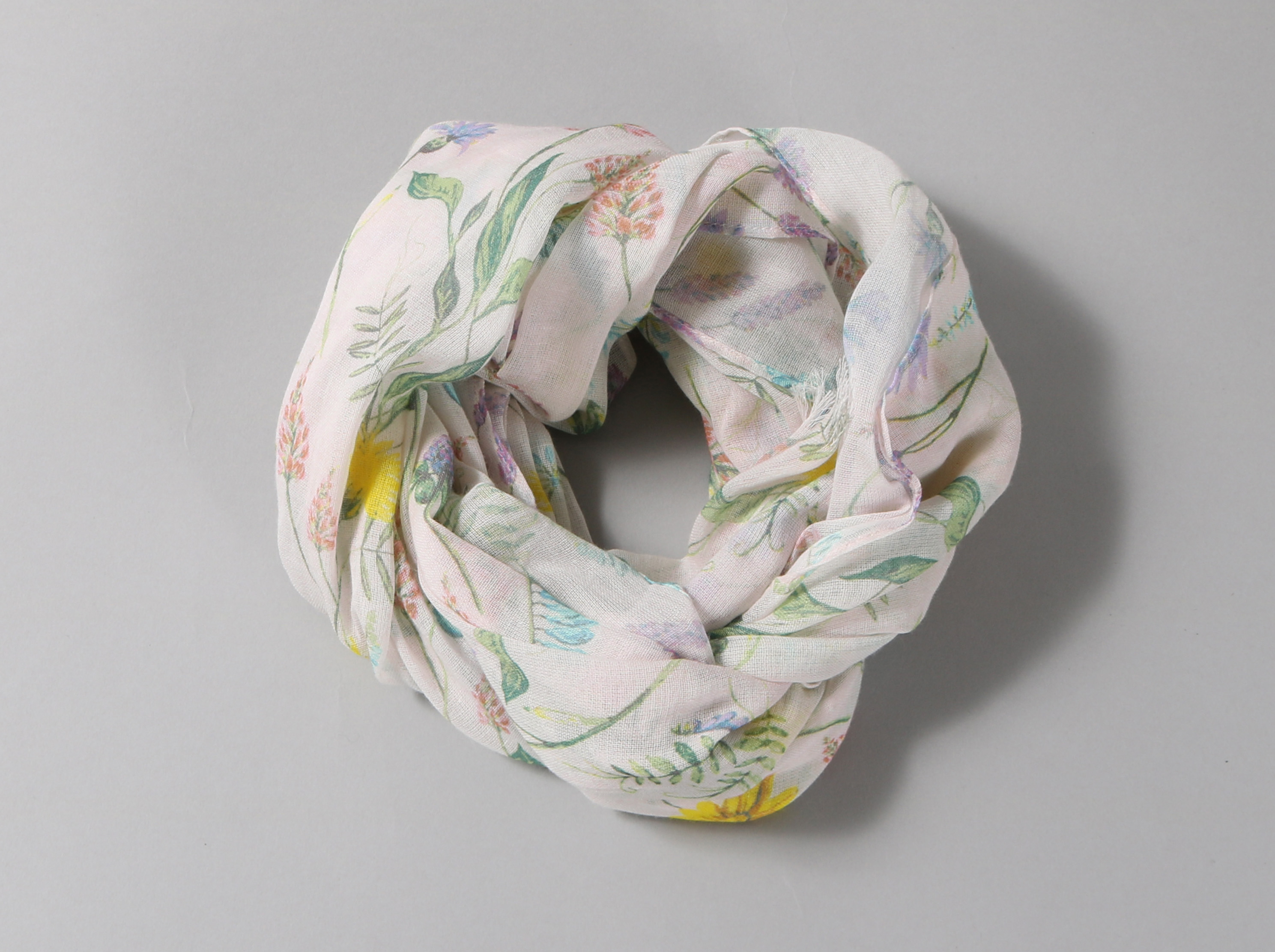 オーガニックコットンUVカットストール　ボタニカル　