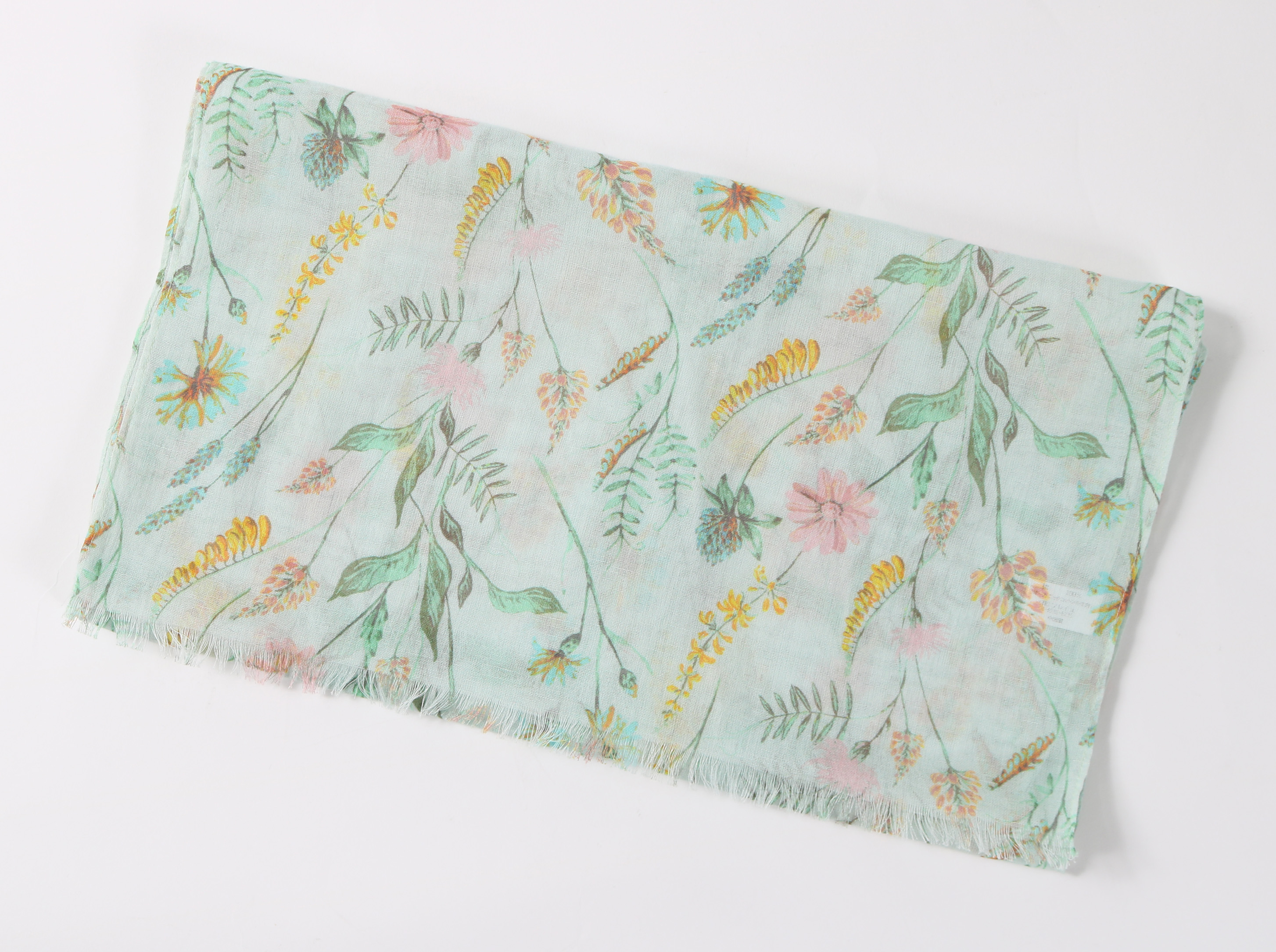 オーガニックコットンUVカットストール　ボタニカル　