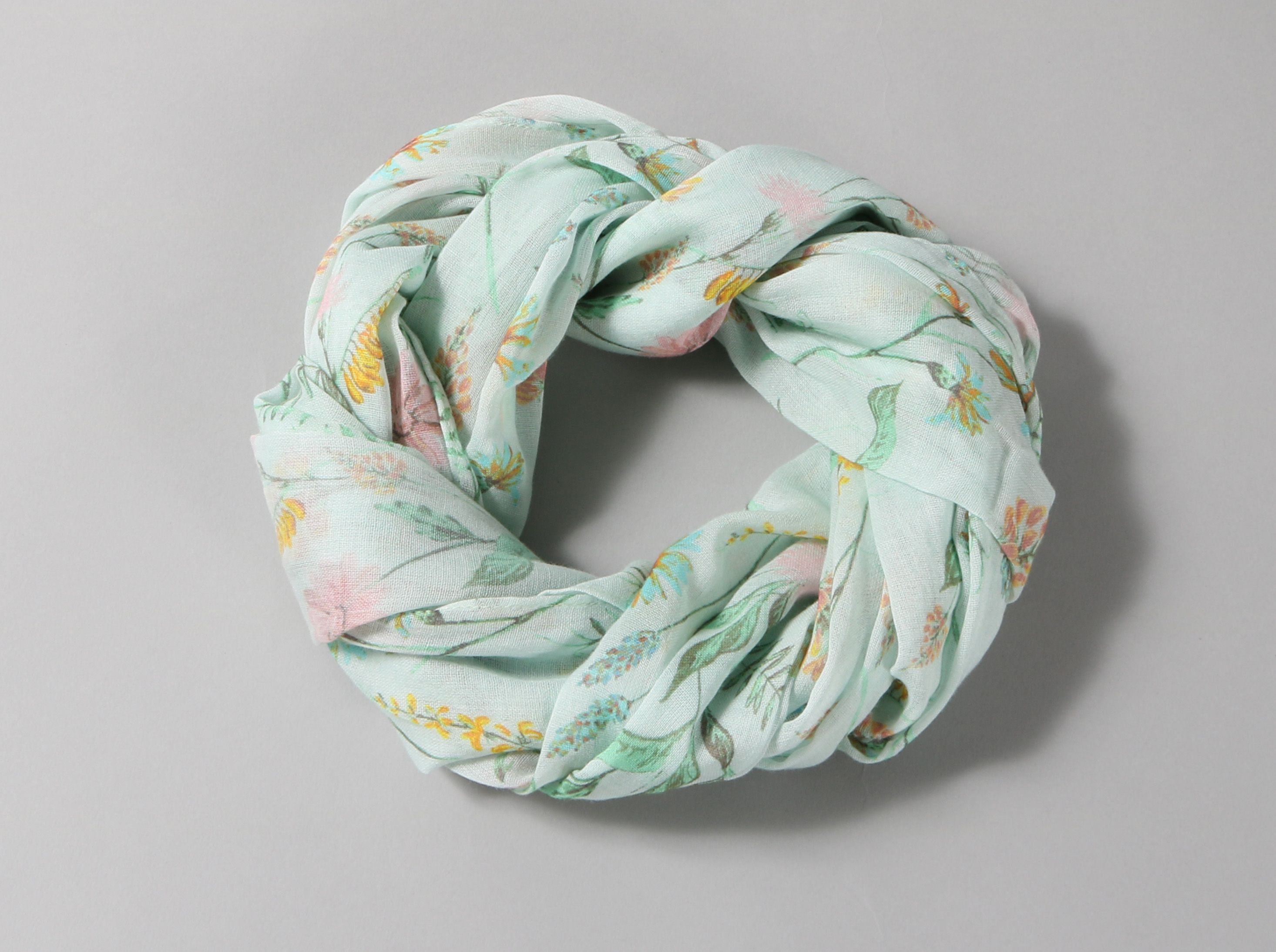 オーガニックコットンUVカットストール　ボタニカル　