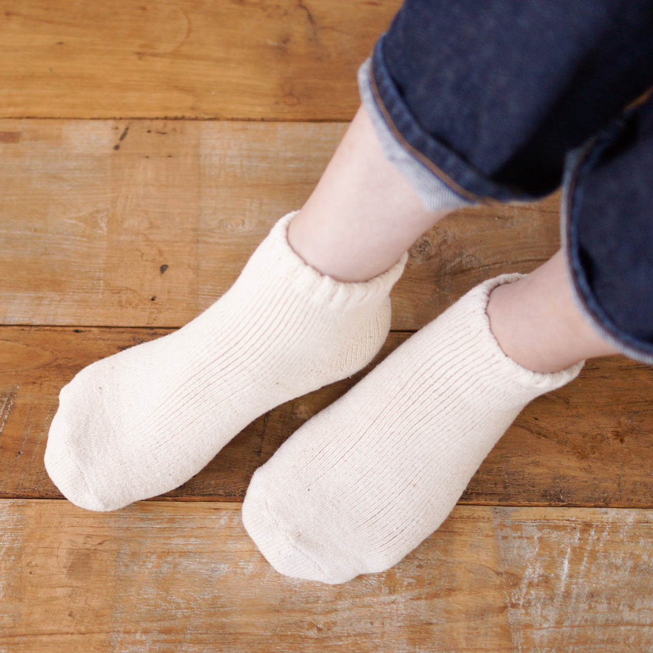 ガラ紡のくるぶし靴下ペアギフト