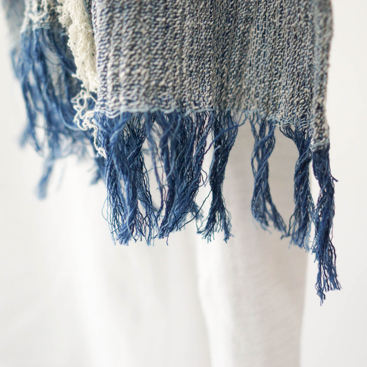 天然染料染めシャンブレーストール