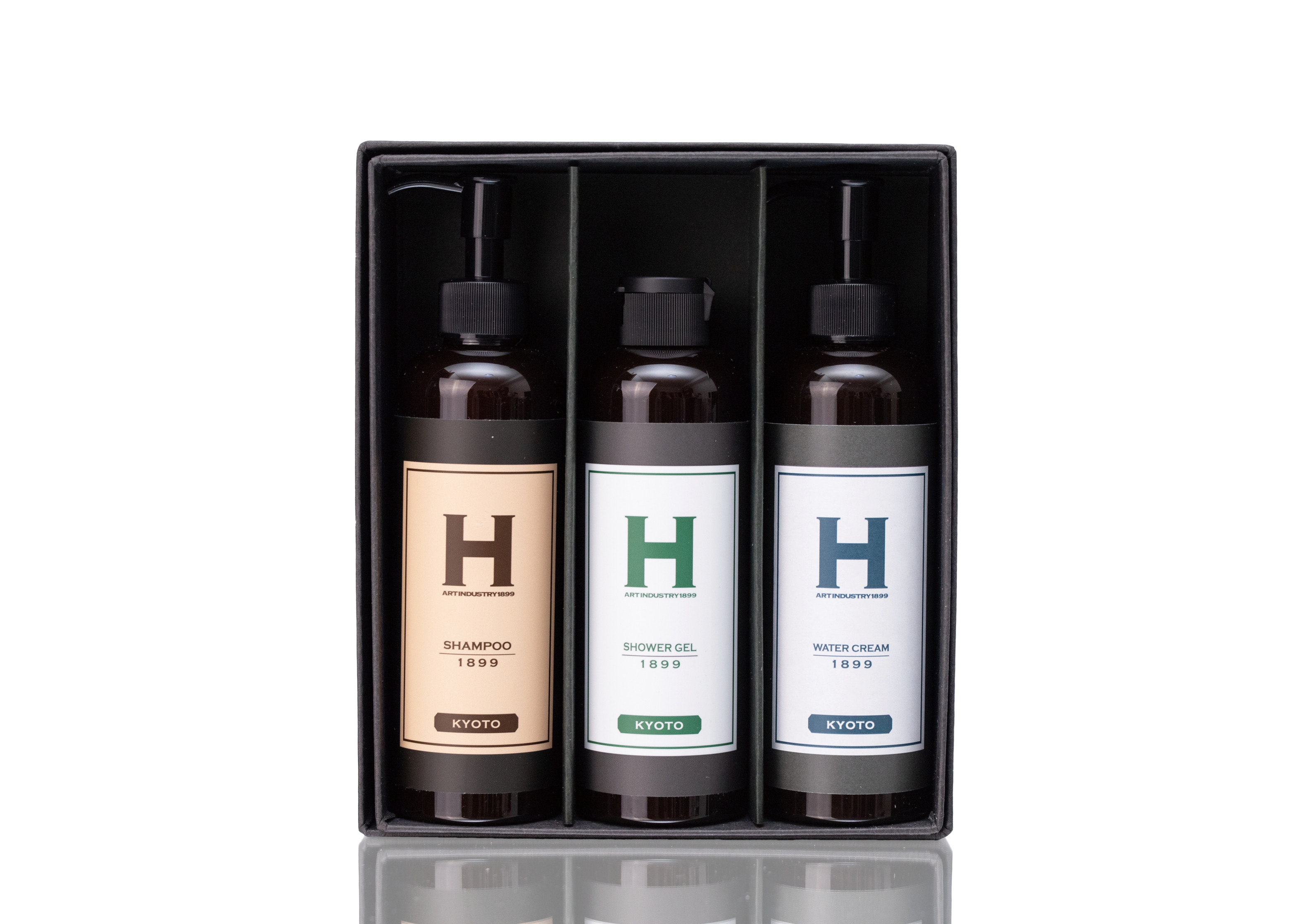 ギフトボックス入り3本セット（SHAMPOO / SHOWER GEL / WATER CREAM 1899 KYOTO）