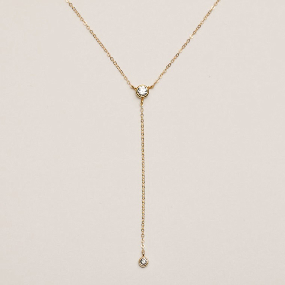 ワンポイントチョーカーネックレス