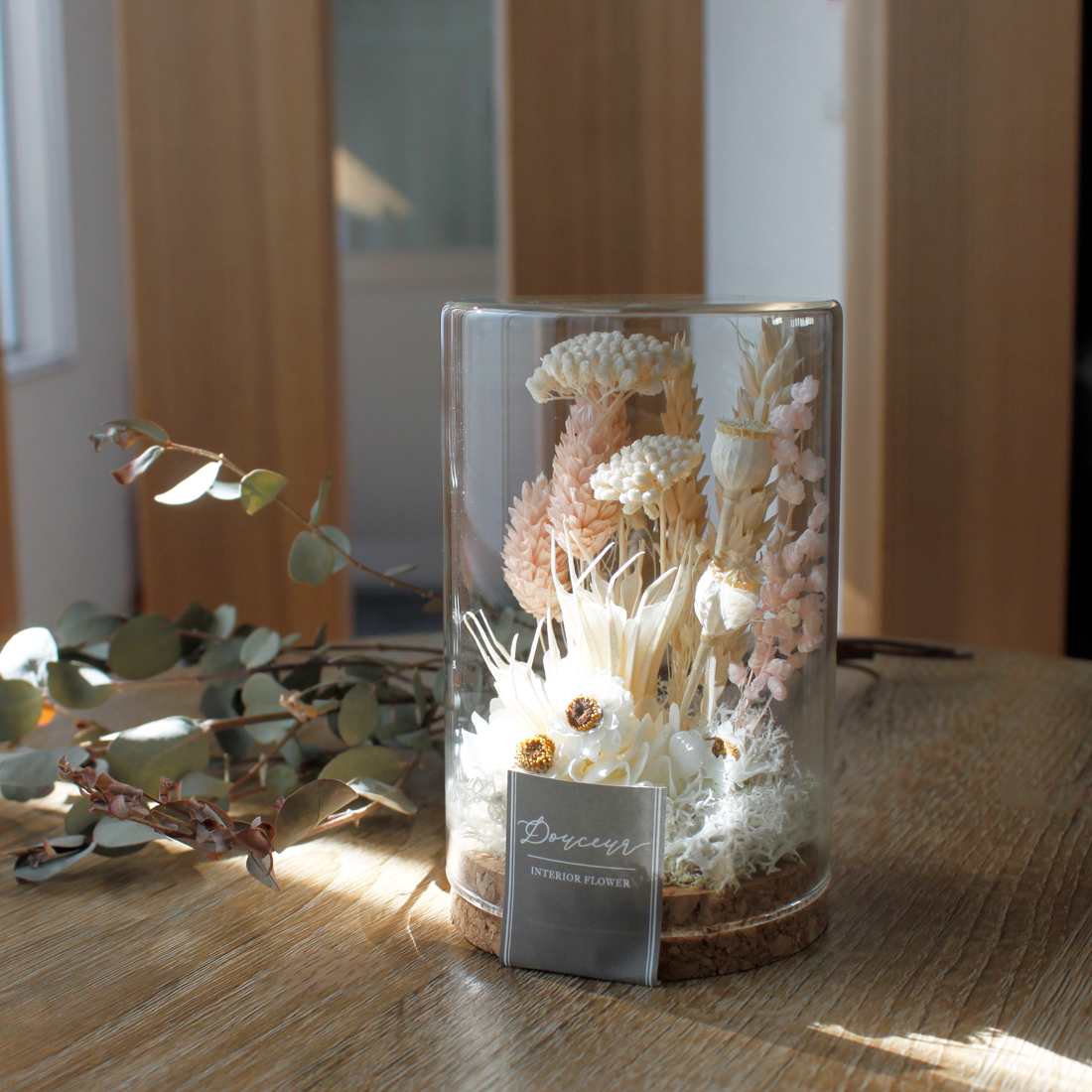 ガラスボトルアレンジ シャーロット