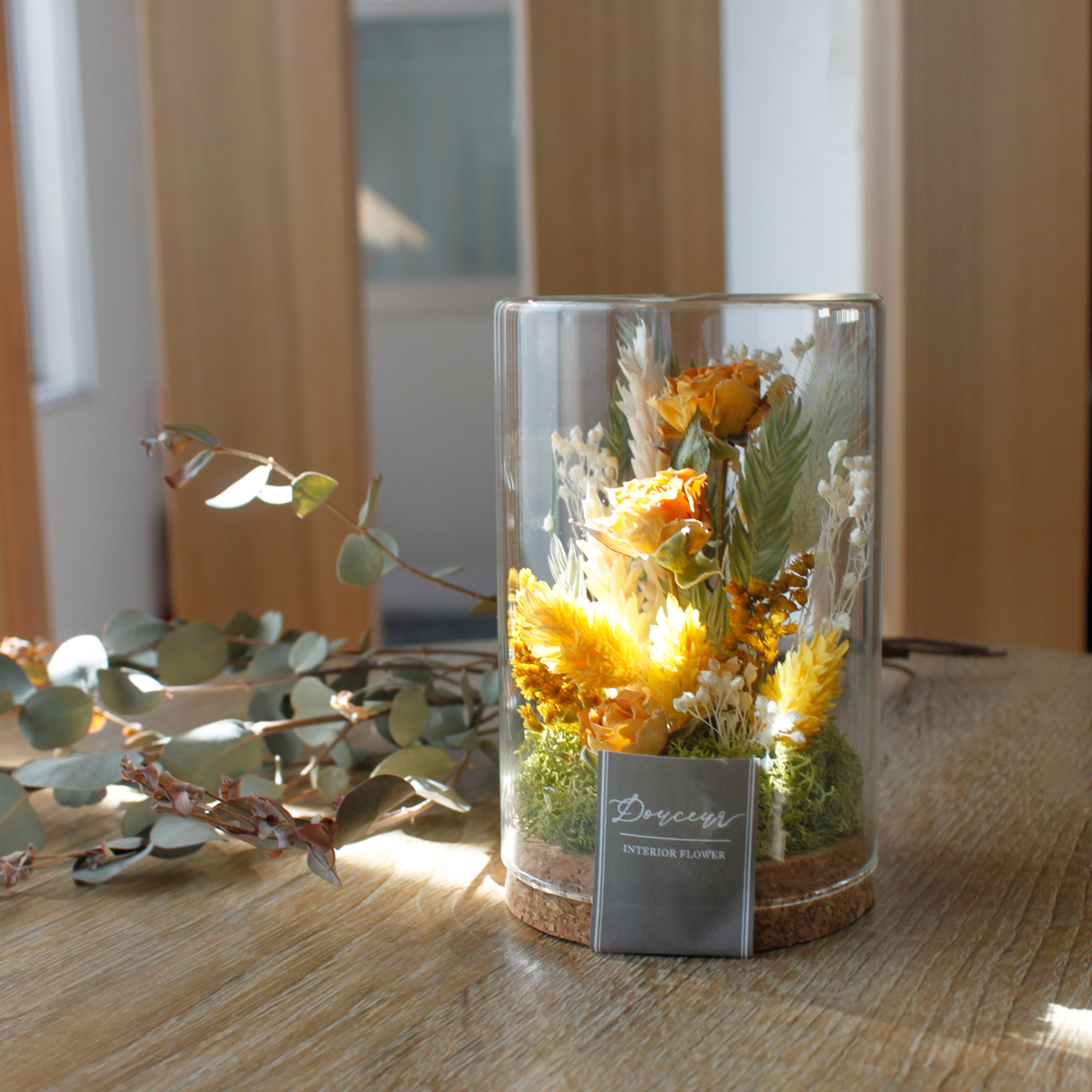 ガラスボトルアレンジ シャーロット