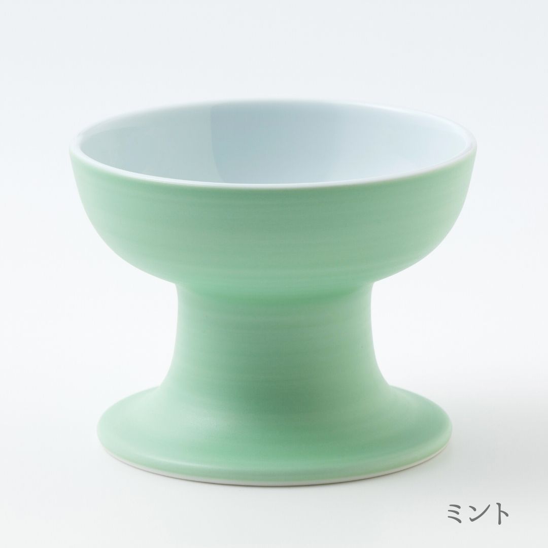 有田焼ペット食器　聖（セント）シリーズ　ハイタイプ（フード用）