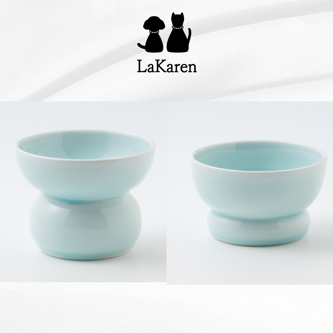 有田焼ペット食器　まどかシリーズ　ハイタイプ（フード用）