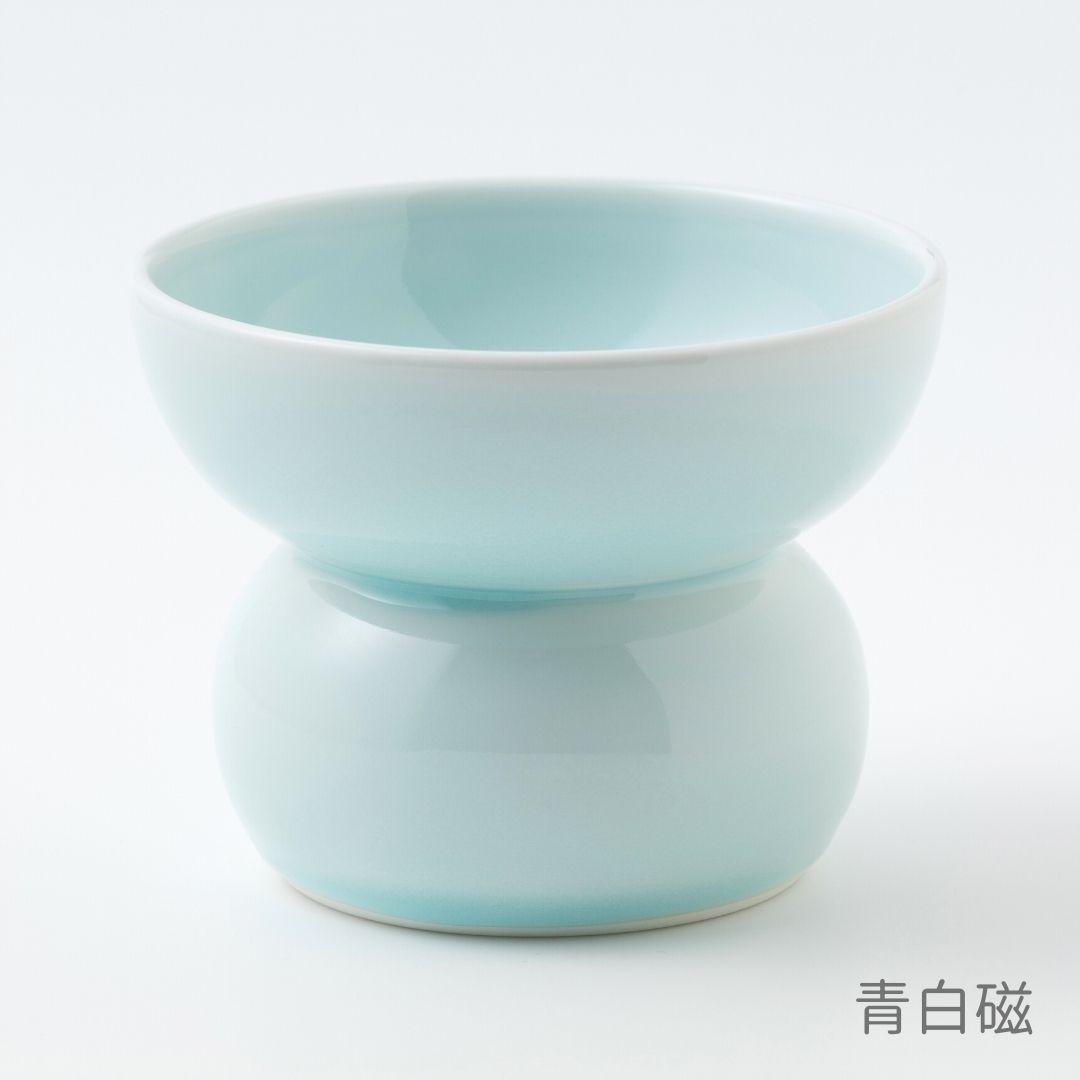 有田焼ペット食器　まどかシリーズ　ハイタイプ（フード用）