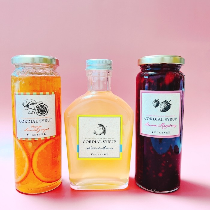 コーディアル3本セット(瀬戸内レモン × オレンジレモン × あまおう苺)化粧箱入り