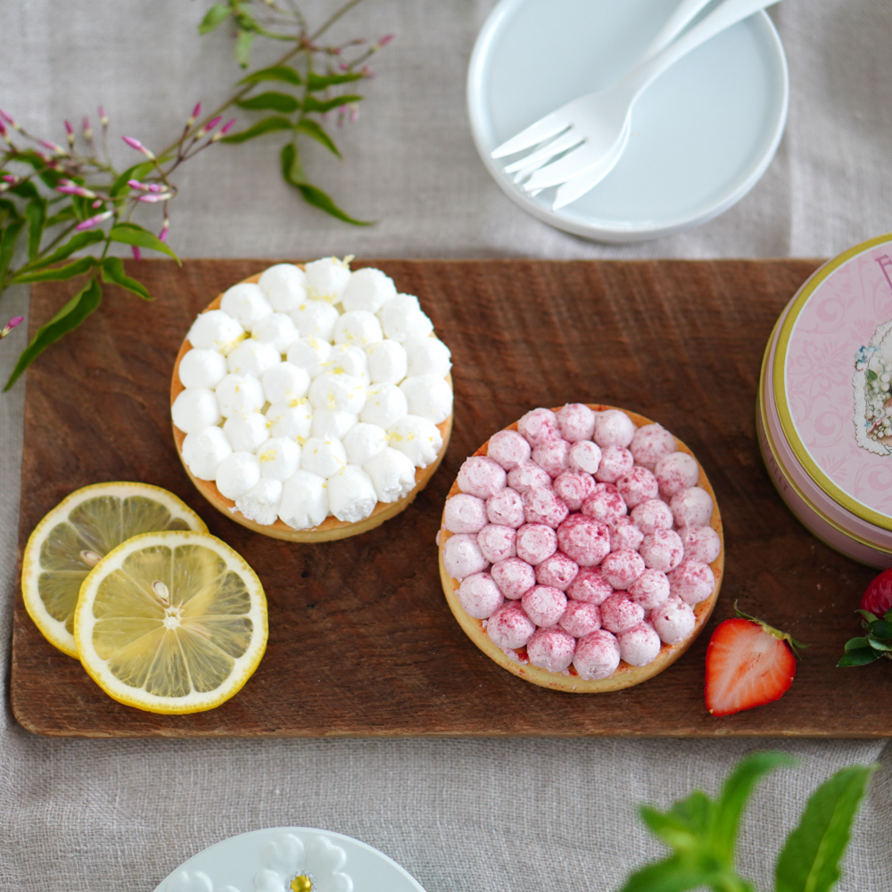幸せの缶ケーキ(あまおう苺のベリーチーズケーキタルト＆国産レモンチーズケーキタルト)【２缶セット】化粧箱入り