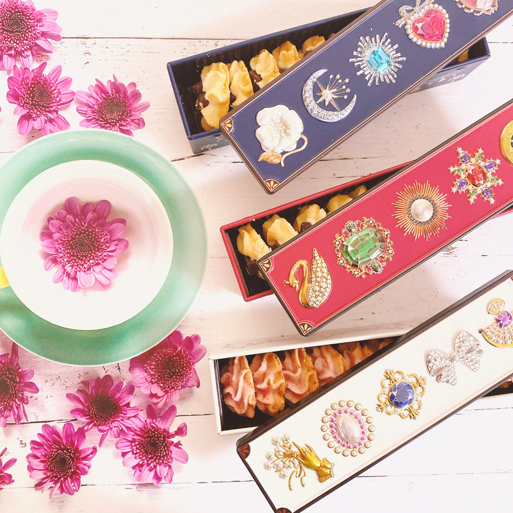 グルテンフリーの宝石箱クッキー３缶セット(チョコチャンク＆苺＆ハーフハーフ) 簡易ラッピング込み【常温配送】