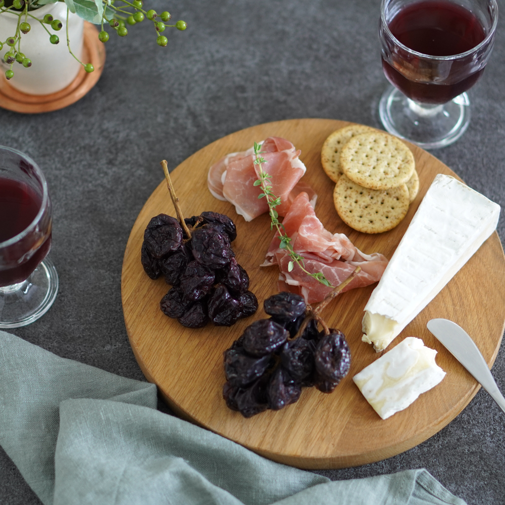 枝付き巨峰のセミドライ＆素焼きミックスナッツセット　化粧箱入り