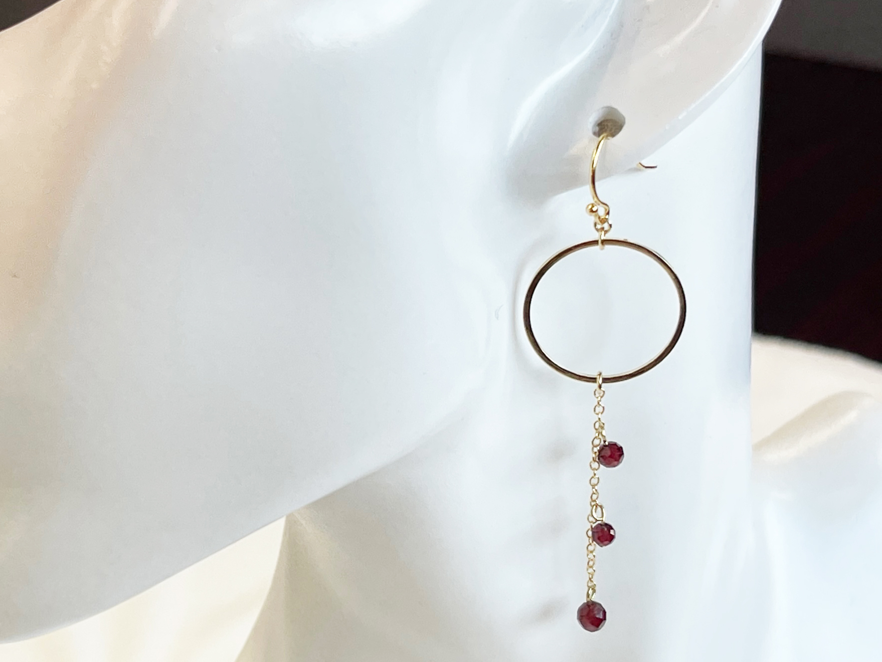 誕生石　サークルピアス